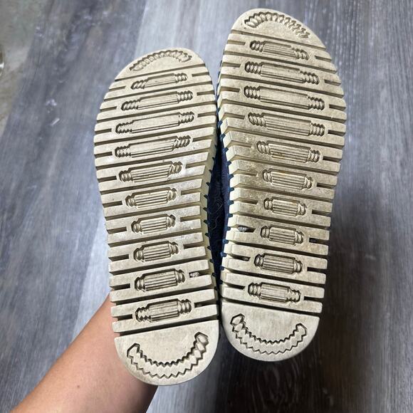 Ilse Jacobsen Navy Blue Perforated Slip On Shoes - Picture 5 of 6